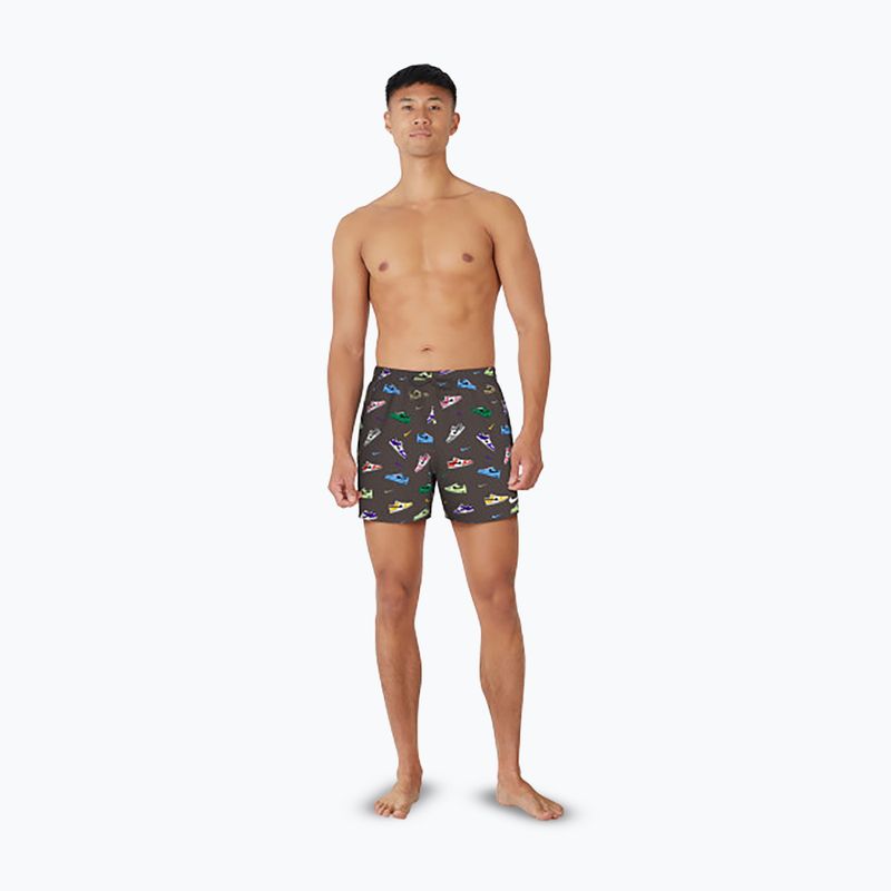 Pánské plavecké šortky Nike Multi Print 5" Volley baroque brown 2