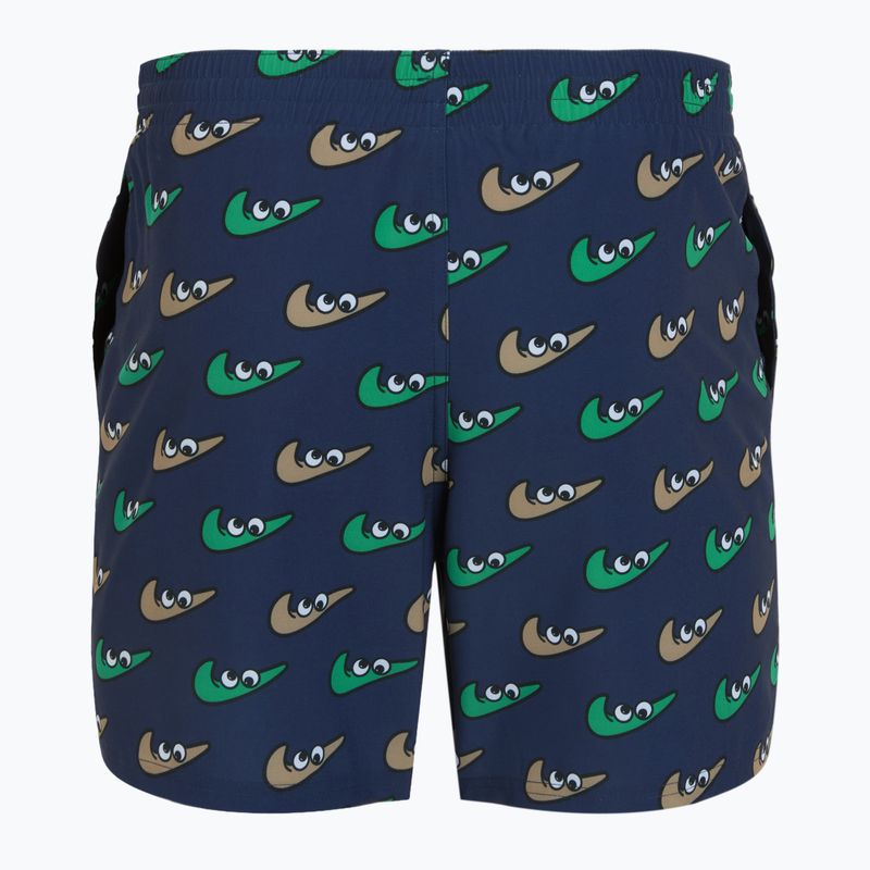 Pánské plavecké šortky Nike Multi Print 5" Volley midnight navy 2