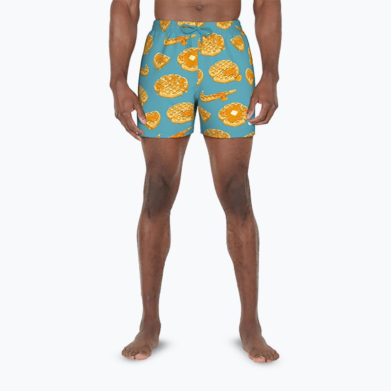 Pánské plavecké šortky Nike Multi Print 5" Volley dusty cactus