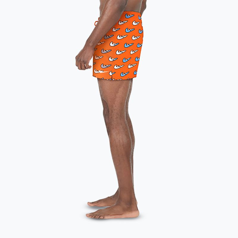 Pánské plavecké šortky Nike Multi Print 5" Volley orange blaze 4