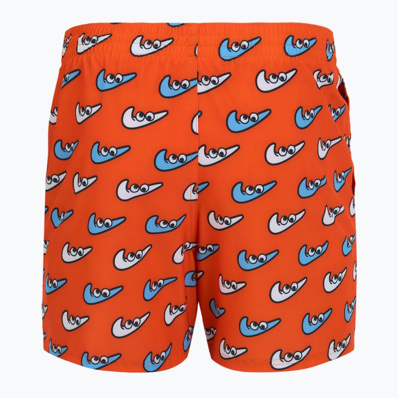 Pánské plavecké šortky Nike Multi Print 5" Volley orange blaze 2