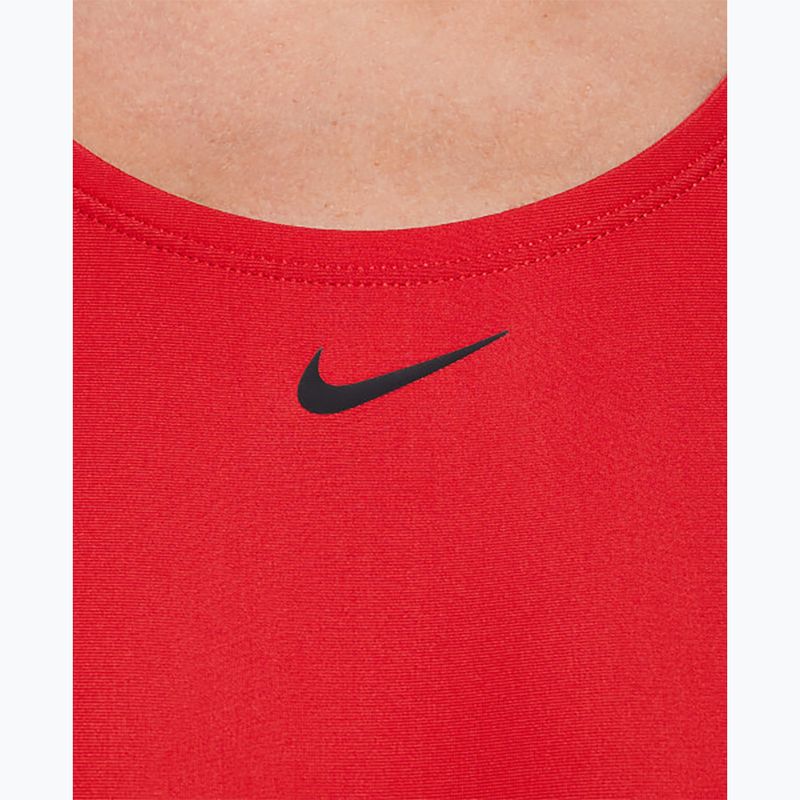 Dámské jednodílné plavky Nike Logo Tape Fastback university red 5
