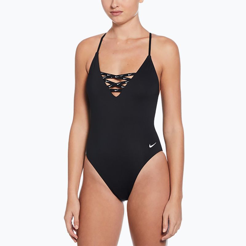 Dámské jednodílné plavky Nike Sneakerkini 2.0 Crossback black