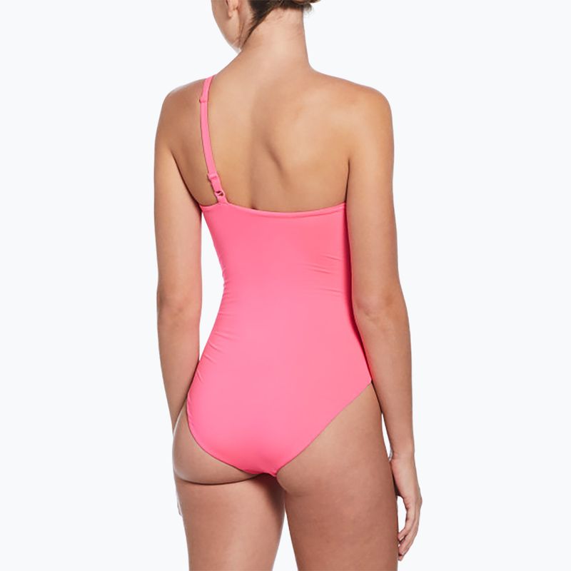 Dámské jednodílné plavky Nike Essential Asymmetrical hyper pink 3