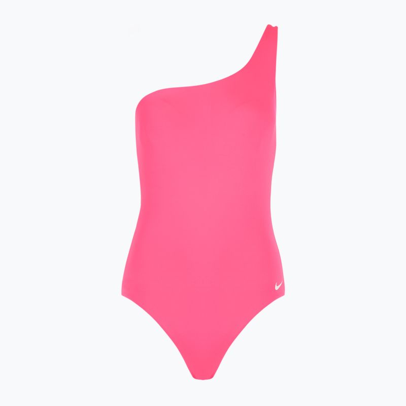 Dámské jednodílné plavky Nike Essential Asymmetrical hyper pink