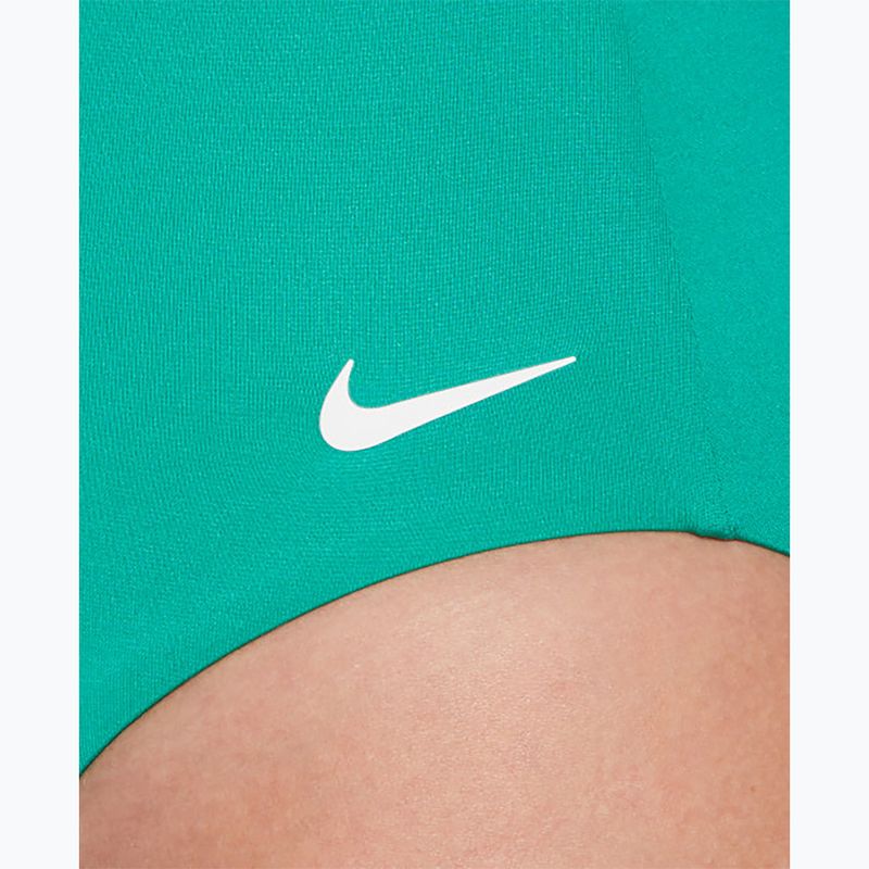 Dámské jednodílné plavky Nike Essential V-Neck stadium green 7