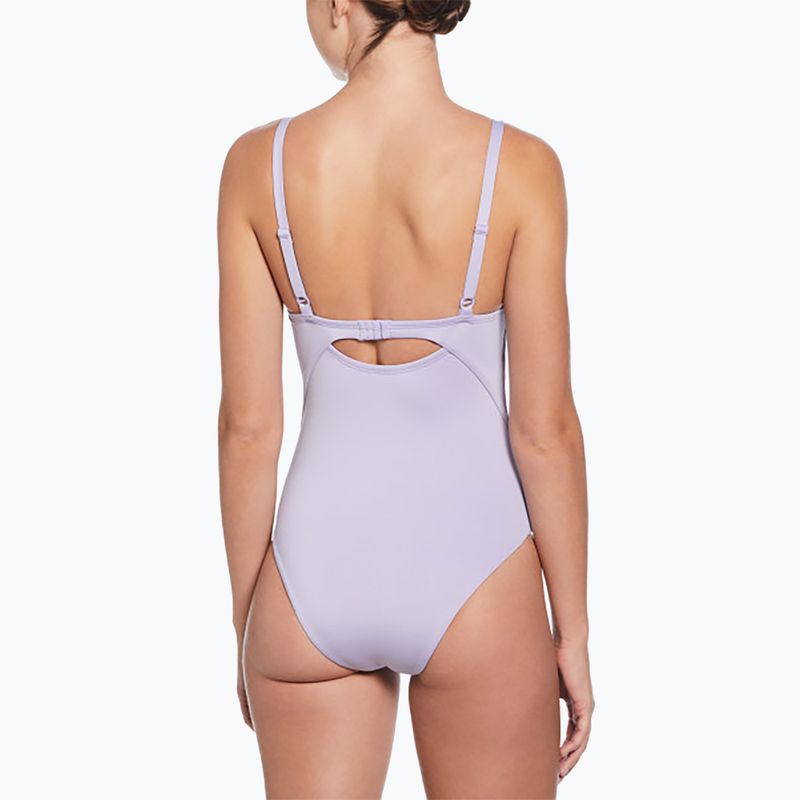 Dámské jednodílné plavky Nike Essential V-Neck hydrangeas 3