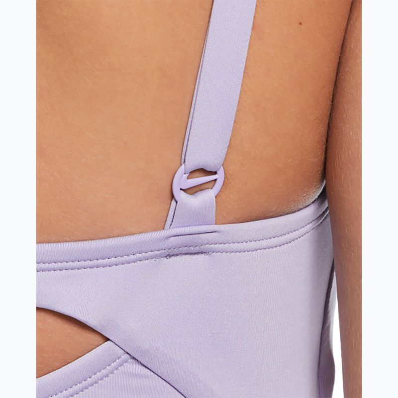 Dámské jednodílné plavky Nike Essential V-Neck hydrangeas 5