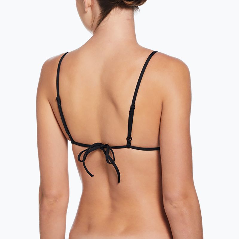 Horní díl plavek Nike Essential Triangle Bikini black 3