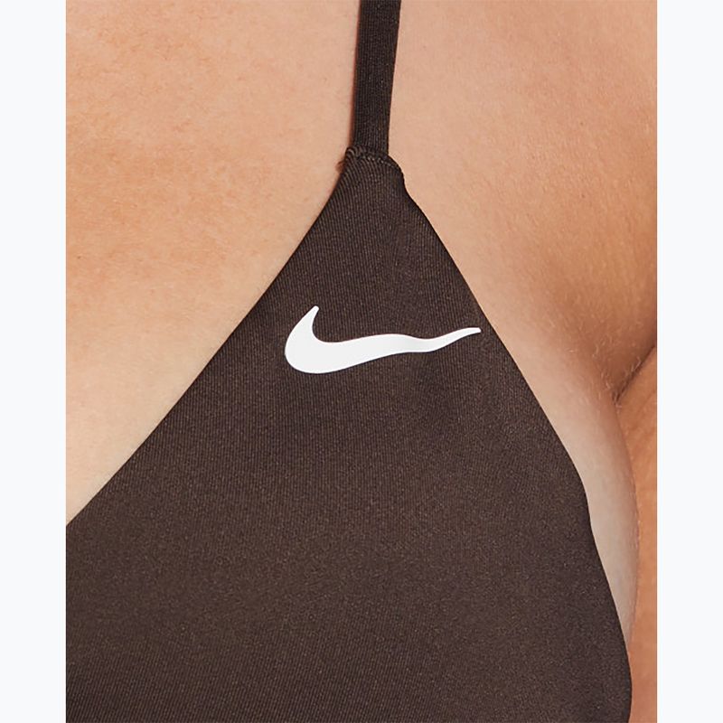 Horní díl plavek Nike Essential Triangle Bikini baroque brown 4