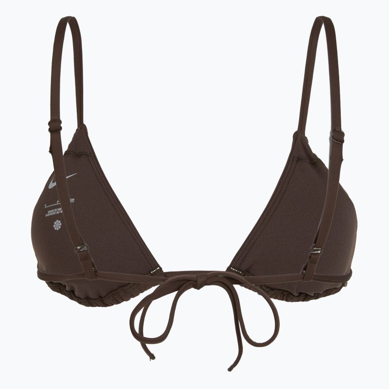 Horní díl plavek Nike Essential Triangle Bikini baroque brown 2