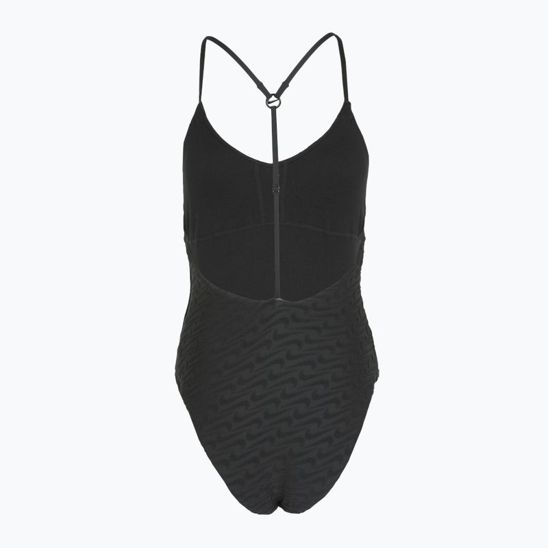 Dámské jednodílné plavky Nike Swoosh Link Y-Back black 2