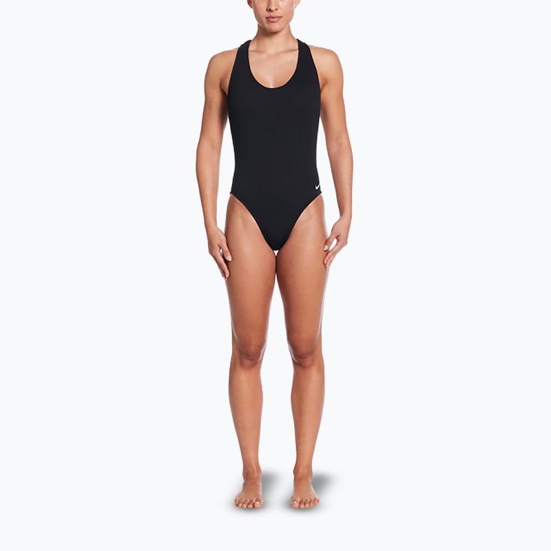 Dámské jednodílné plavky Nike Elevated Essential Crossback black 2