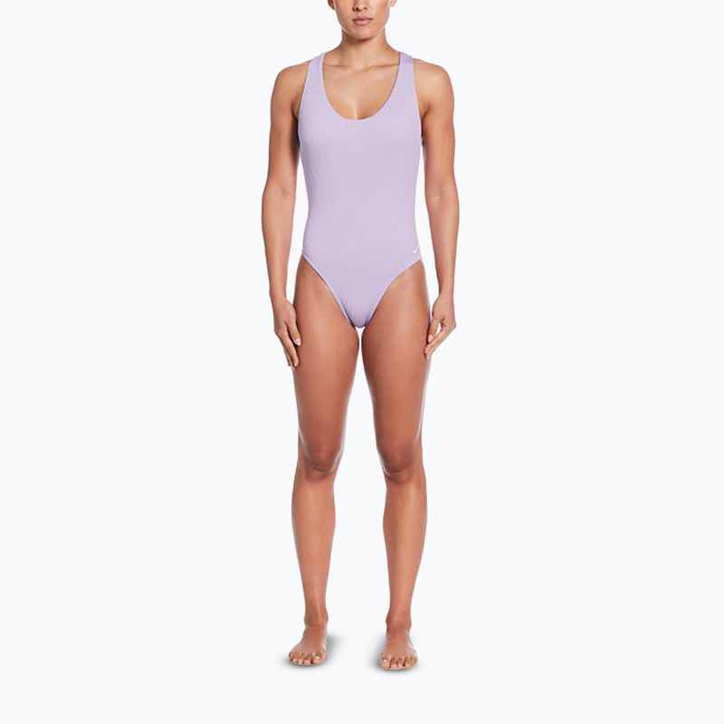 Dámské jednodílné plavky Nike Elevated Essential Crossback hydrangeas 2