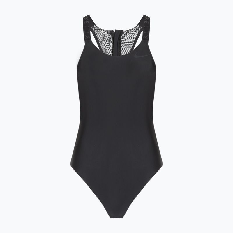 Dámské jednodílné plavky Nike Hydralock Fusion Racerback black