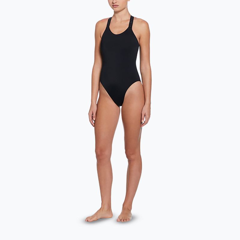 Dámské jednodílné plavky Nike Hydralock Fusion Racerback black 2