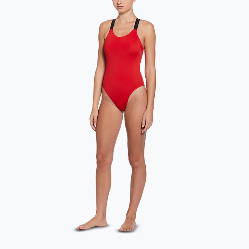 Dámské jednodílné plavky Nike Hydralock Fusion university red 2