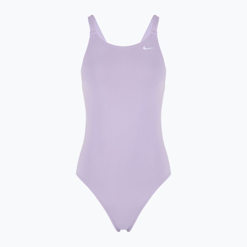 Dámské jednodílné plavky Nike Hydrastrong Solid Fastback hydrangeas