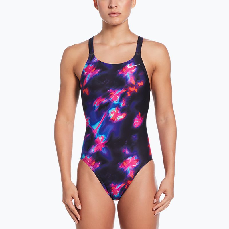 Dámské jednodílné plavky Nike Hydrastrong Fastback black