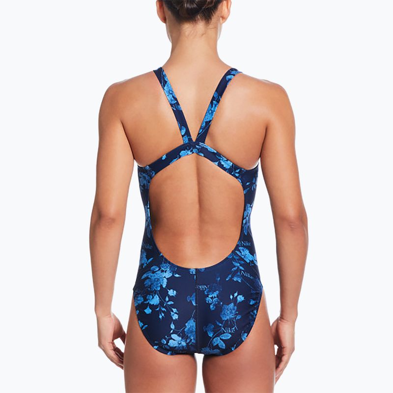 Dámské jednodílné plavky Nike Hydrastrong Fastback midnight navy 3