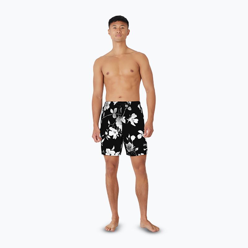Pánské plavecké šortky Nike Fine Floral 7" Volley black 7