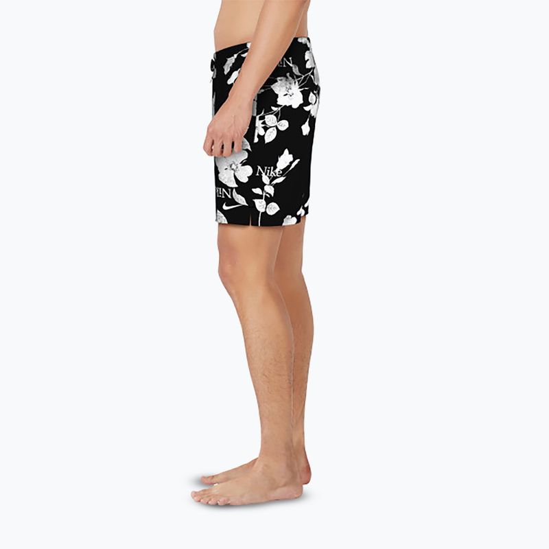 Pánské plavecké šortky Nike Fine Floral 7" Volley black 9