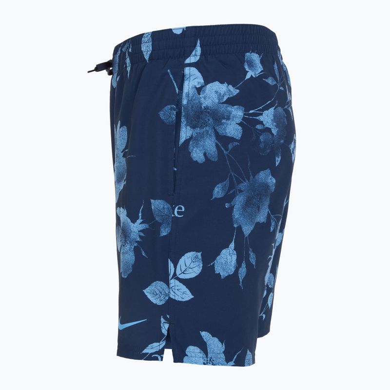 Pánské plavecké šortky Nike Fine Floral 7" Volley midnight navy 3