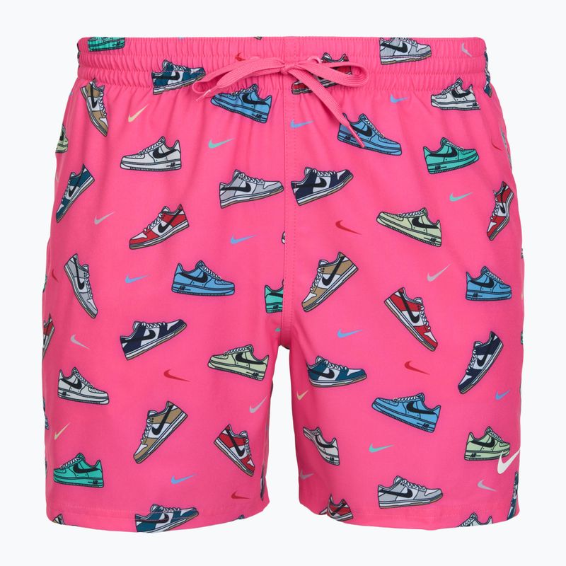 Pánské plavecké šortky Nike Multi Print 5" Volley pinksicle
