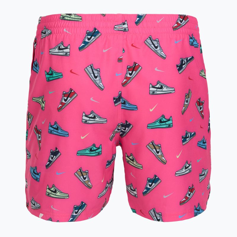 Pánské plavecké šortky Nike Multi Print 5" Volley pinksicle 2