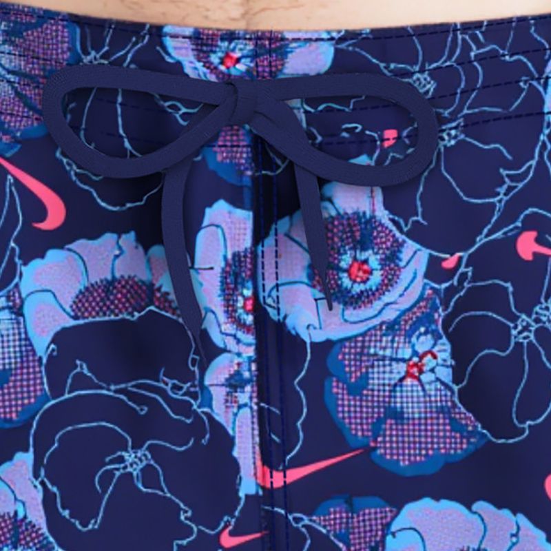 Pánské plavkové šortky Nike Multi Poppy Print 5" Volley midnight navy 4