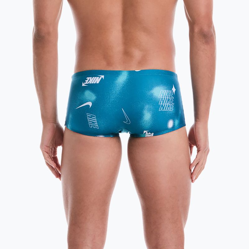 Pánské plavecké slipy Nike Hydrastrong Square Leg Brief green abyss 3