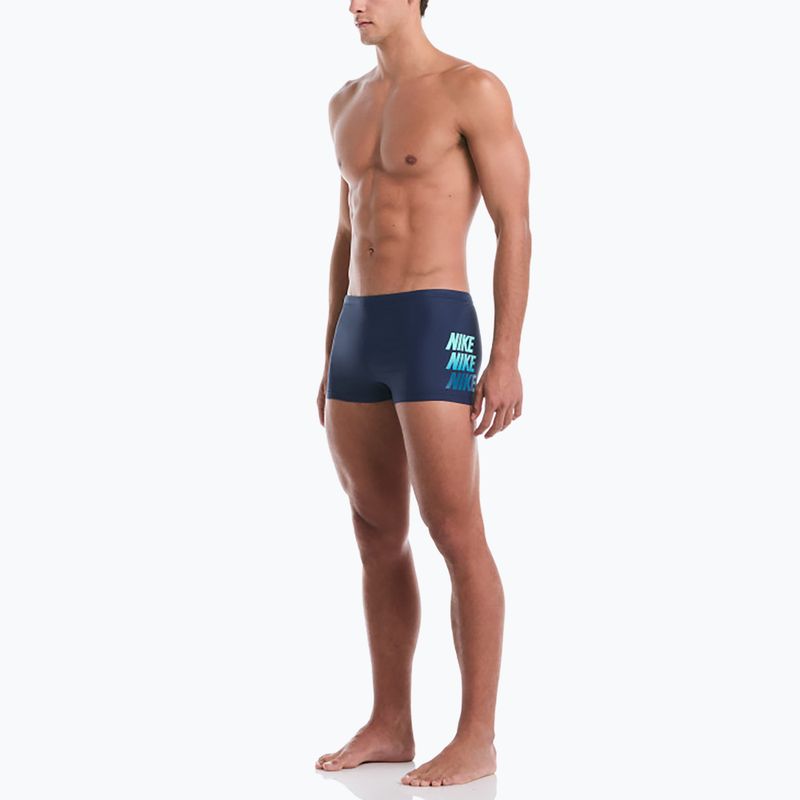 Pánské plavkové boxerky Nike Logo Graphic Square Leg midnight navy 2