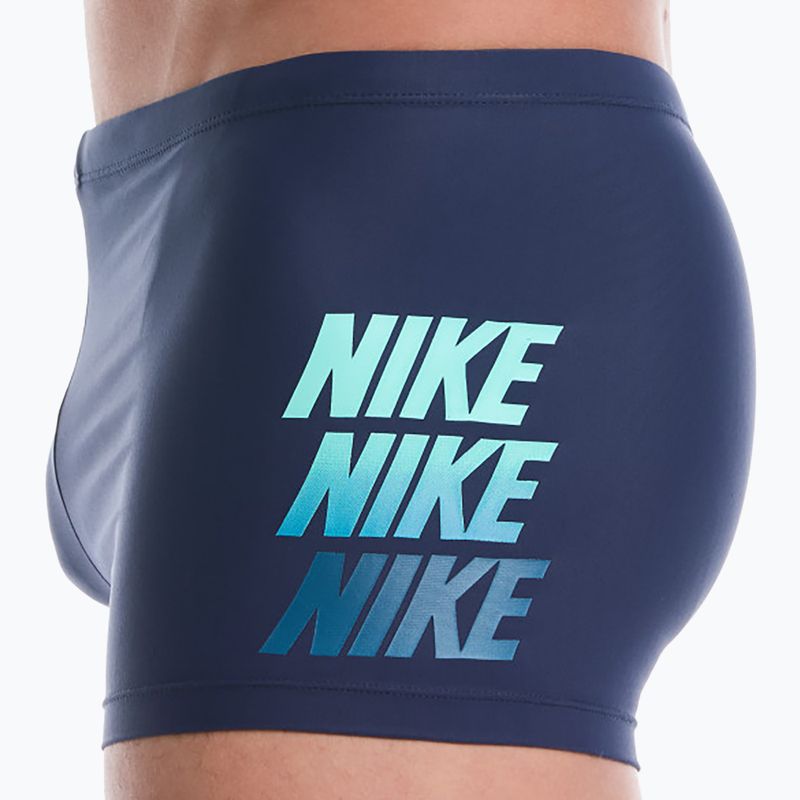 Pánské plavkové boxerky Nike Logo Graphic Square Leg midnight navy 4