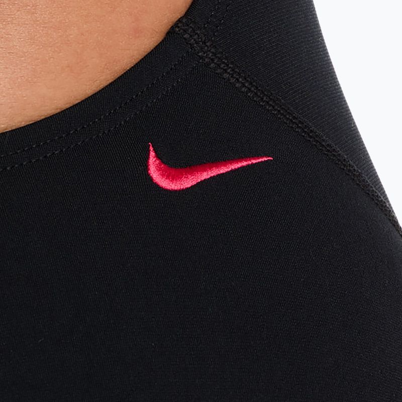 Dámské jednodílné plavky Nike Hydrastrong Logo Graphic Fastback black 5