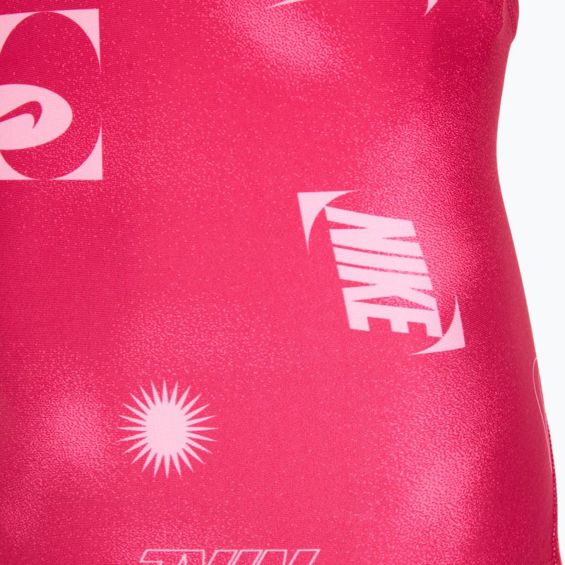 Dětské jednodílné plavky Nike Hydrastrong Fastback rush pink 3