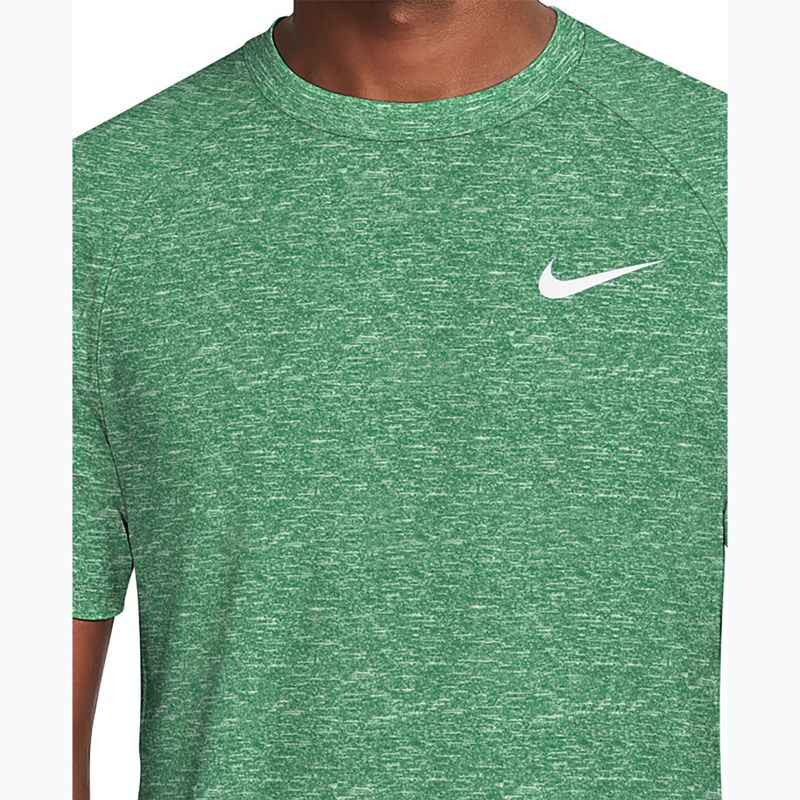 Pánské plavecké tričko Nike Heather Hydroguard malachite 4