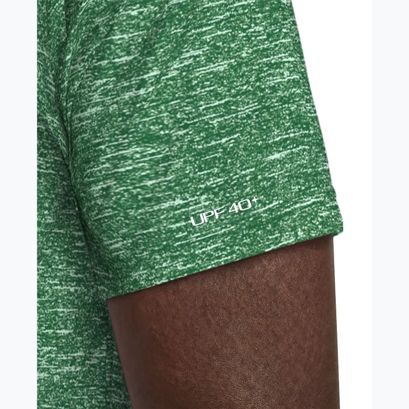Pánské plavecké tričko Nike Heather Hydroguard malachite 5