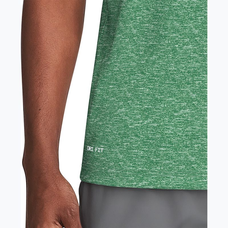 Pánské plavecké tričko Nike Heather Hydroguard malachite 6