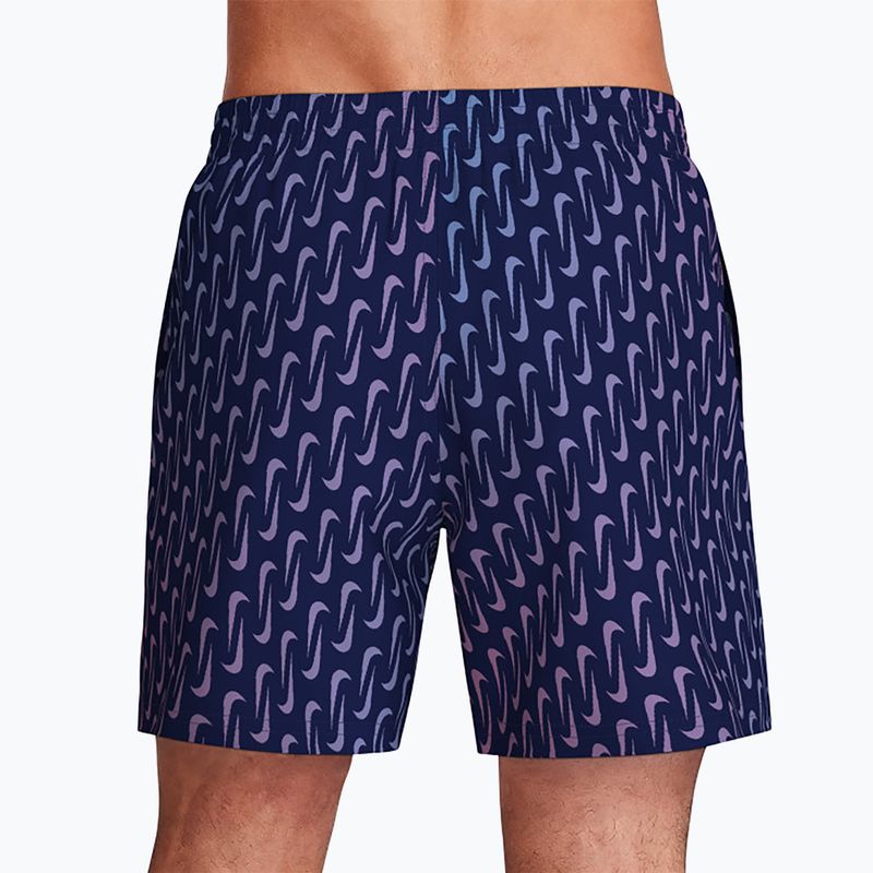 Pánské plavkové šortky Nike Breaker Swoosh 5" Volley midnight navy 4