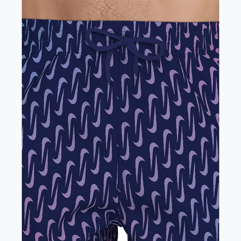 Pánské plavkové šortky Nike Breaker Swoosh 5" Volley midnight navy 6