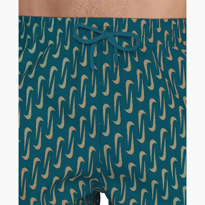 Pánské plavkové šortky Nike Breaker Swoosh 5" Volley green abyss 6