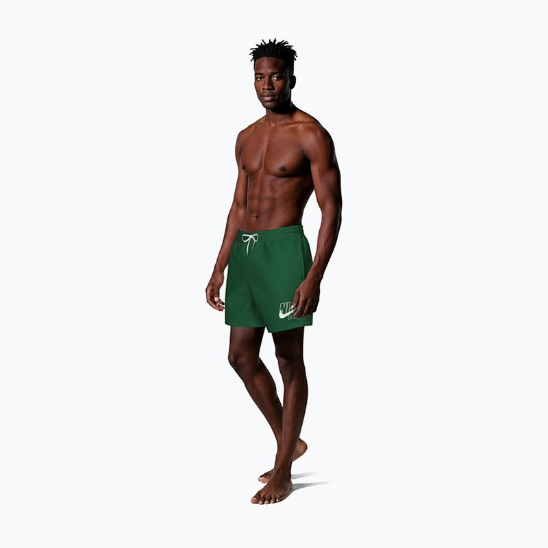 Pánské plavkové šortky Nike Lap Logo 5" Volley malachite 2