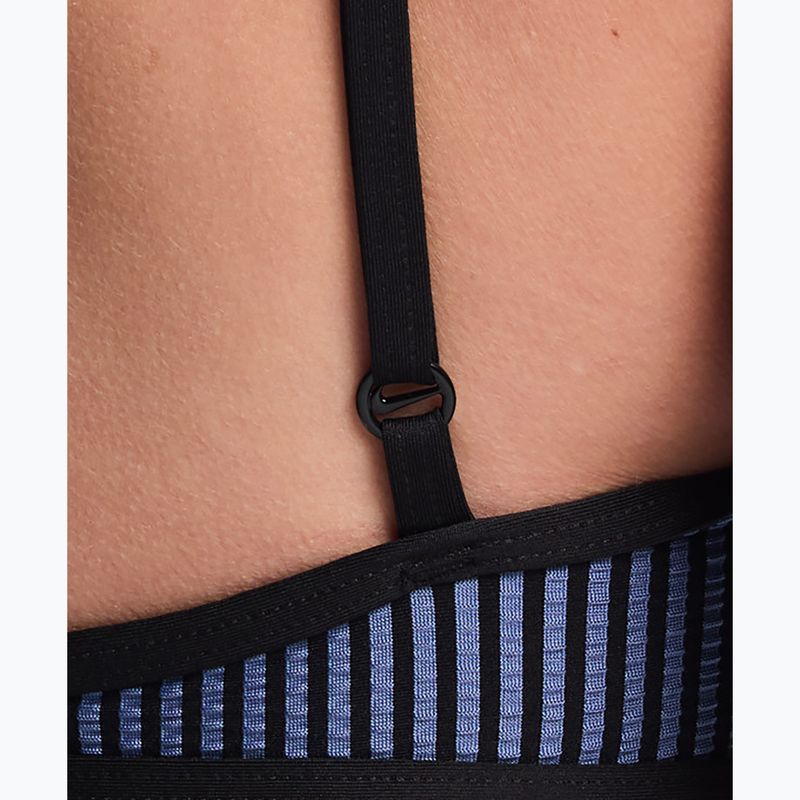 Horní díl plavek Nike Ripple Texture Bralette Classic Bikini slate 5