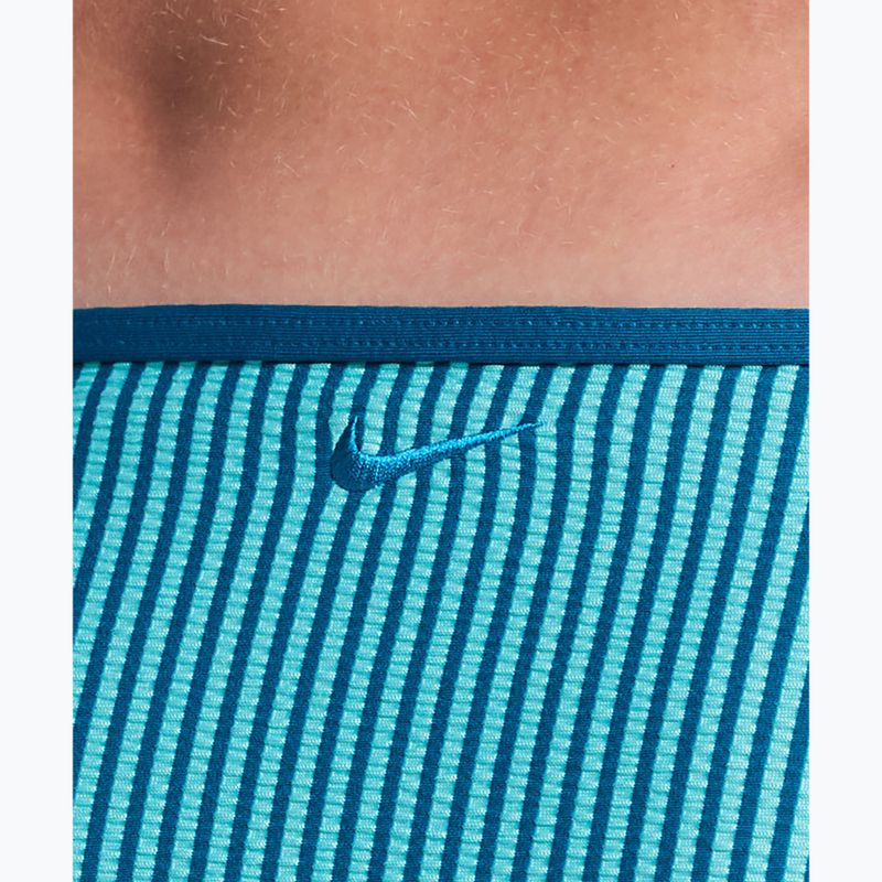 Spodní díl plavek Nike Ripple Texture Hipster Bikini bleached turquoise 4