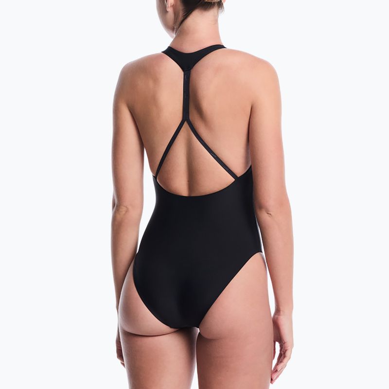 Dámské jednodílné plavky Nike Hydralock Luxe Sail Boat V-Neck black 3