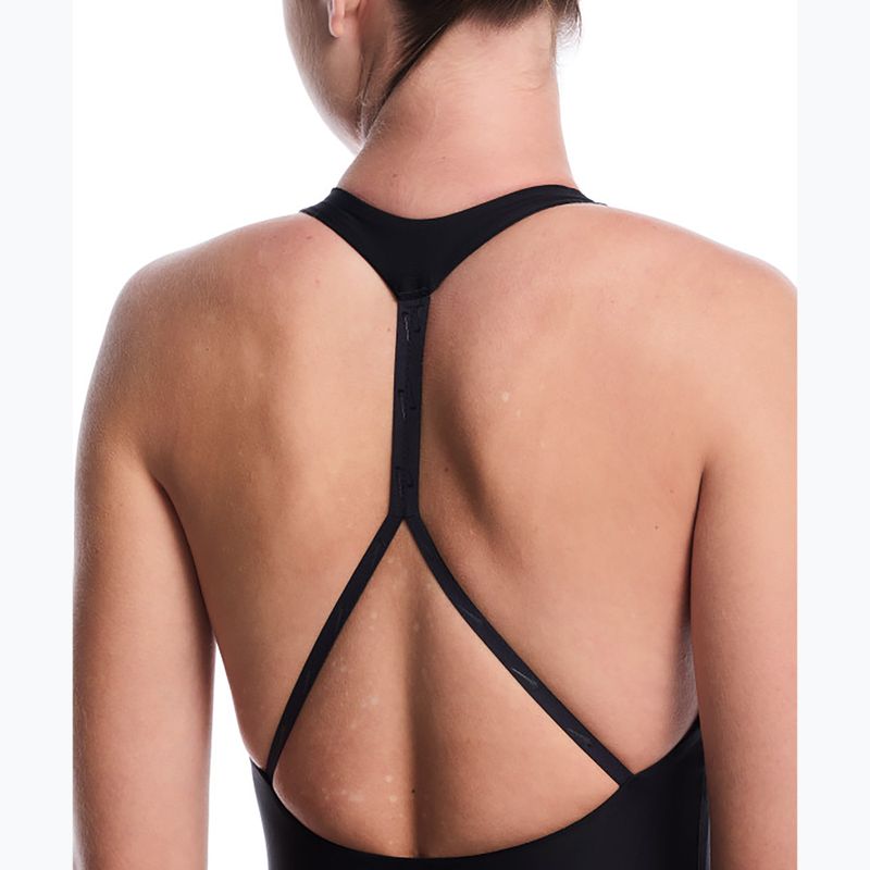 Dámské jednodílné plavky Nike Hydralock Luxe Sail Boat V-Neck black 4