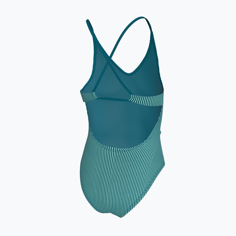 Dětské jednodílné plavky Nike Ocean Bound Ripple Texture Lace Up blached turquoise 3