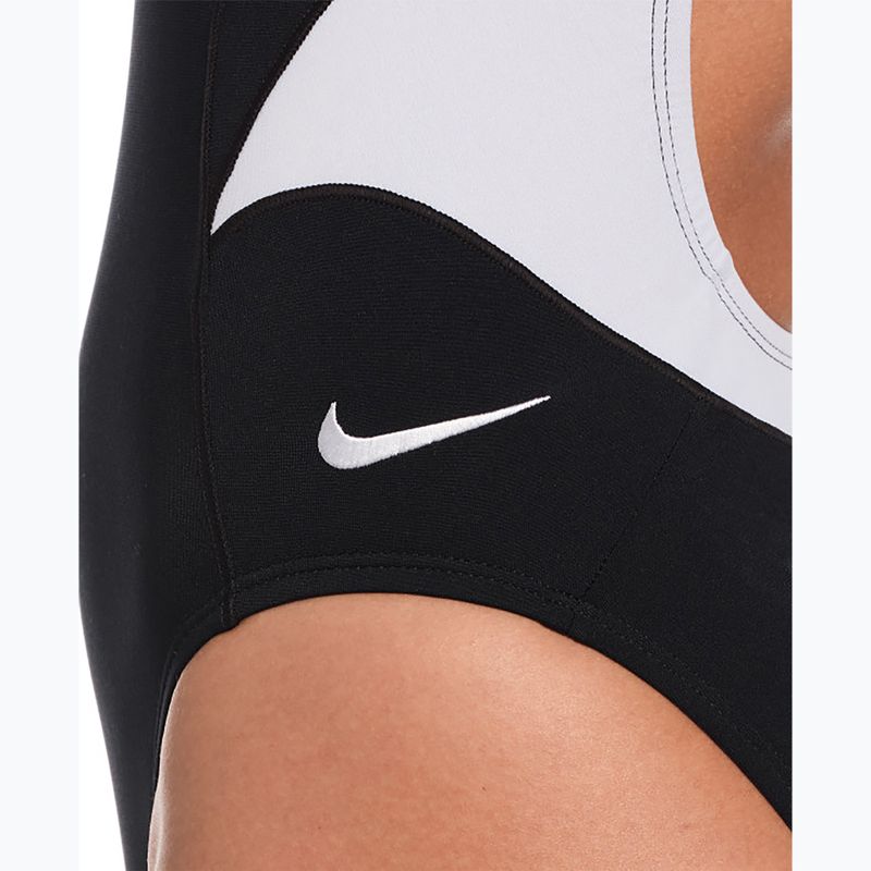 Dámské jednodílné plavky Nike Hydrastrong Fly black/white 4