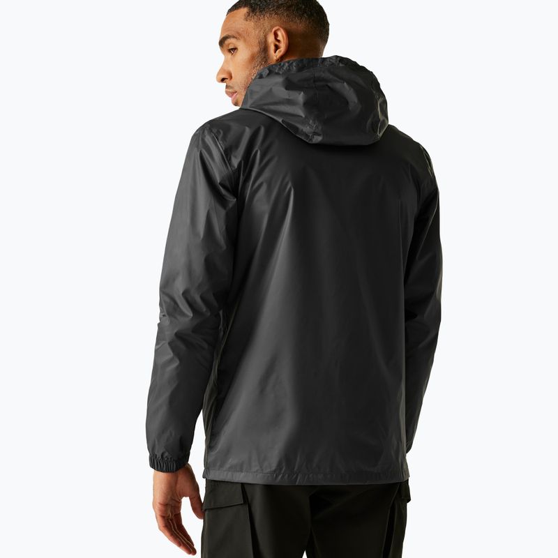 Pánská nepromokavá bunda Regatta Pack-It III seal grey 3