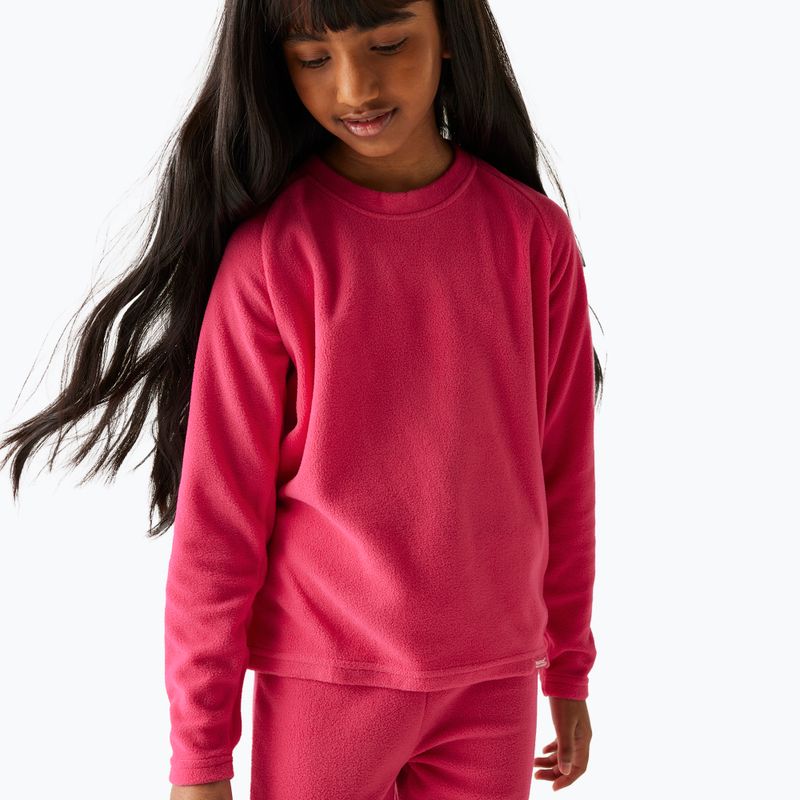 Dětská termoakční mikina REGATTA Thermal Baselayer pink potion 4